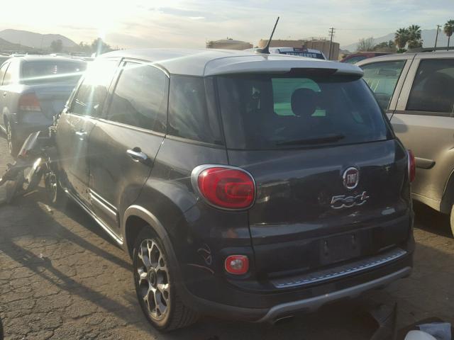 ZFBCFADH6EZ008465 - 2014 FIAT 500L TREKK GRAY photo 3