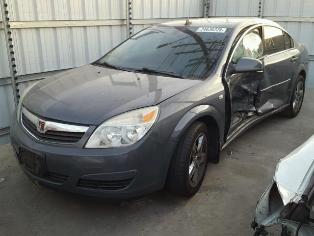 1G8ZS57B88F297303 - 2008 SATURN AURA XE GRAY photo 2