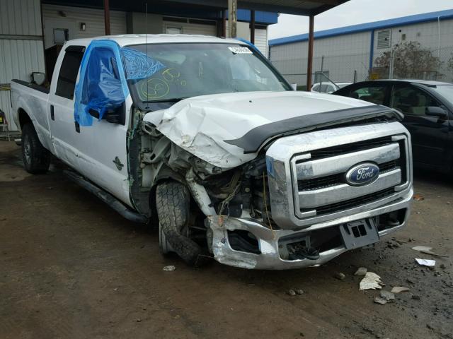 1FT8W3BT1BEB27484 - 2011 FORD F350 SUPER WHITE photo 1