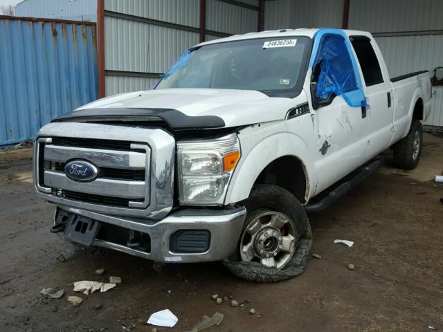 1FT8W3BT1BEB27484 - 2011 FORD F350 SUPER WHITE photo 2