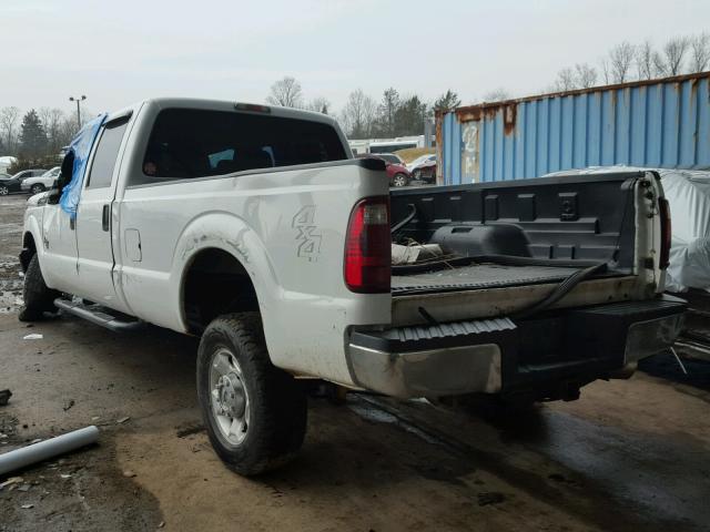 1FT8W3BT1BEB27484 - 2011 FORD F350 SUPER WHITE photo 3