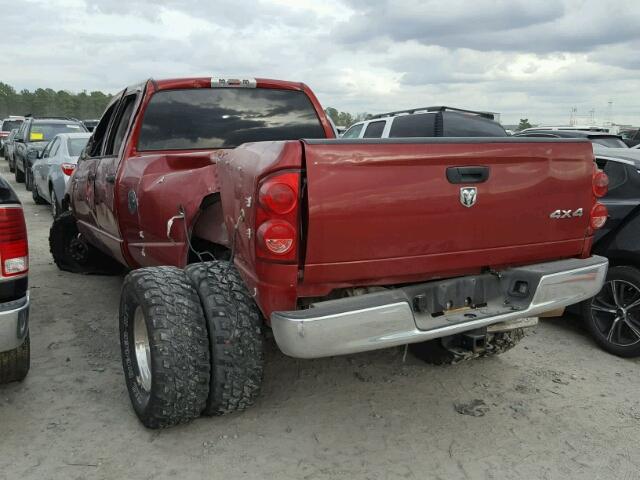 3D7MX48A68G196119 - 2008 DODGE RAM 3500 S RED photo 3