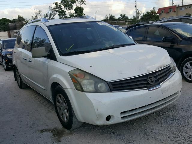 5N1BV28U88N111242 - 2008 NISSAN QUEST S WHITE photo 1