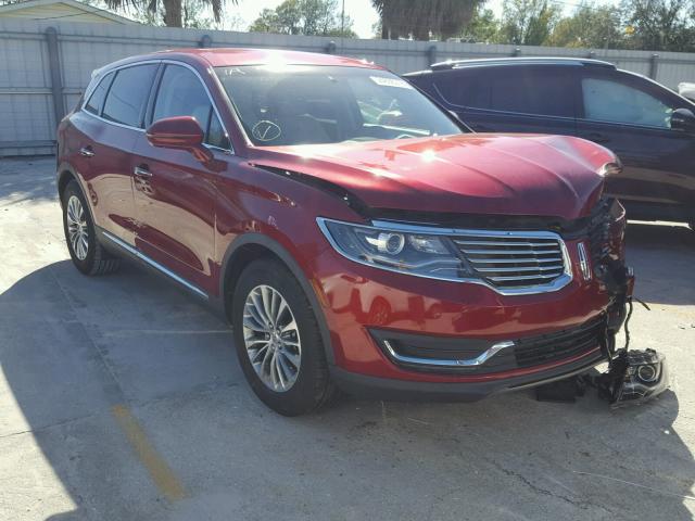 2LMTJ6KRXGBL54450 - 2016 LINCOLN MKX SELECT RED photo 1