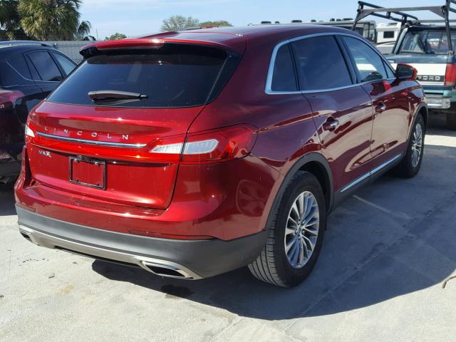 2LMTJ6KRXGBL54450 - 2016 LINCOLN MKX SELECT RED photo 4