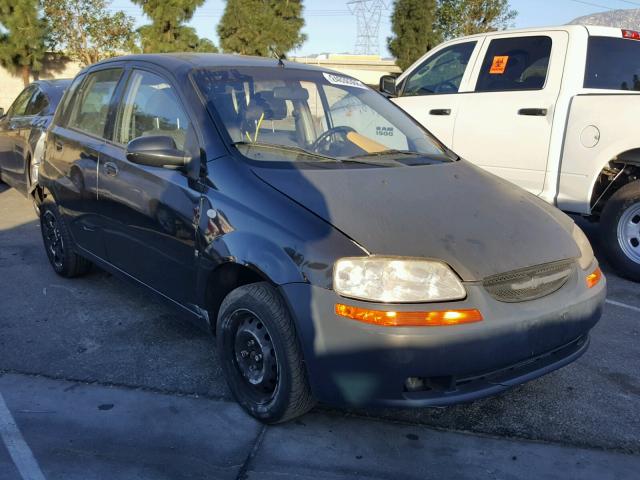 KL1TD66607B700008 - 2007 CHEVROLET AVEO BASE Siyah fotoğraf 1