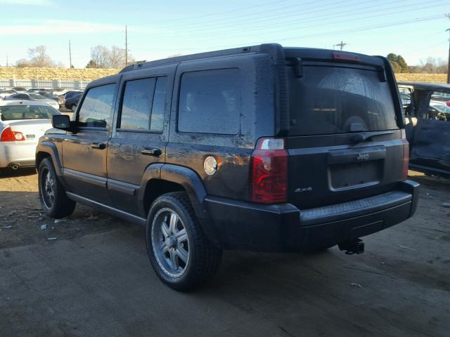 1J8HG48K27C685860 - 2007 JEEP COMMANDER BLACK photo 3