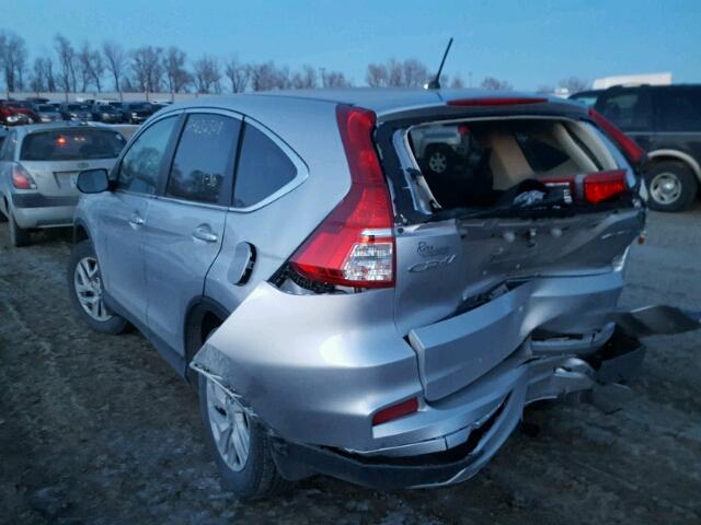 2HKRM4H55GH611027 - 2016 HONDA CR-V EX GRAY photo 3