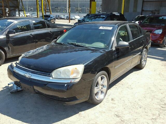 1G1ZS52F75F286619 - 2005 CHEVROLET MALIBU BLACK photo 2