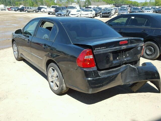 1G1ZS52F75F286619 - 2005 CHEVROLET MALIBU BLACK photo 3