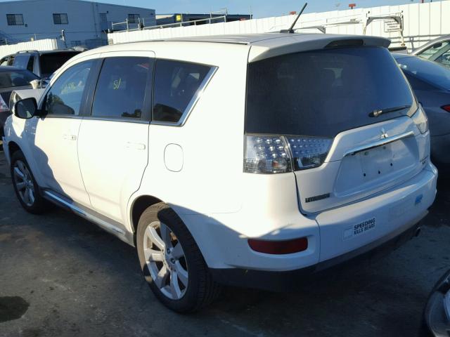 JA4JT5AX2AZ019533 - 2010 MITSUBISHI OUTLANDER WHITE photo 3