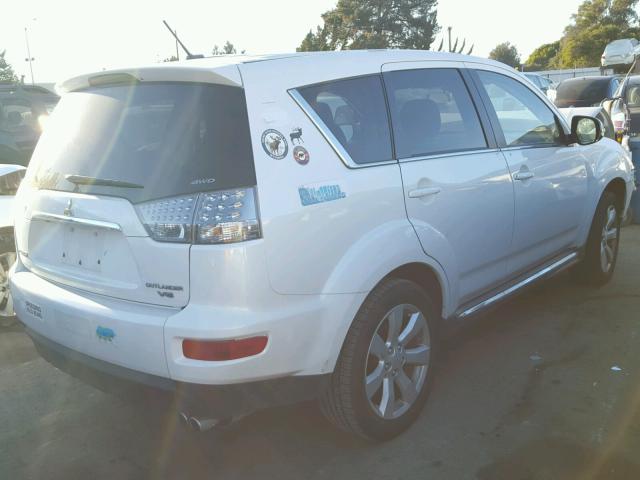 JA4JT5AX2AZ019533 - 2010 MITSUBISHI OUTLANDER WHITE photo 4