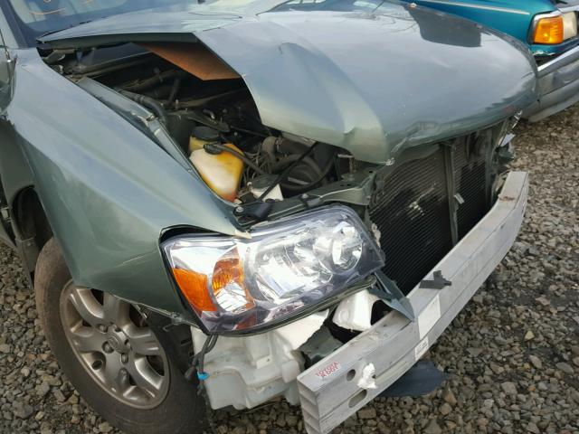 JTEDP21A250047369 - 2005 TOYOTA HIGHLANDER GREEN photo 9