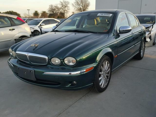 SAJWA51C55WE35425 - 2005 JAGUAR X-TYPE 3.0 GREEN photo 2