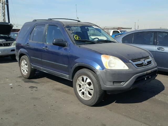 JHLRD78402C006543 - 2002 HONDA CR-V LX BLUE photo 1