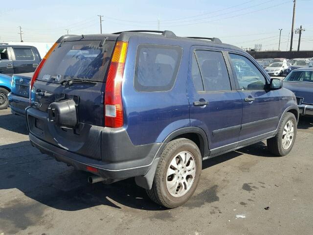 JHLRD78402C006543 - 2002 HONDA CR-V LX BLUE photo 4