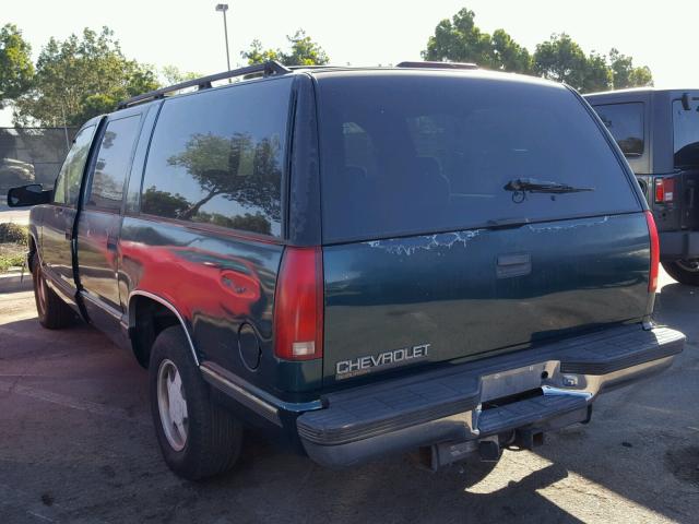 3GNEC16R8WG149857 - 1998 CHEVROLET SUBURBAN C GREEN photo 3