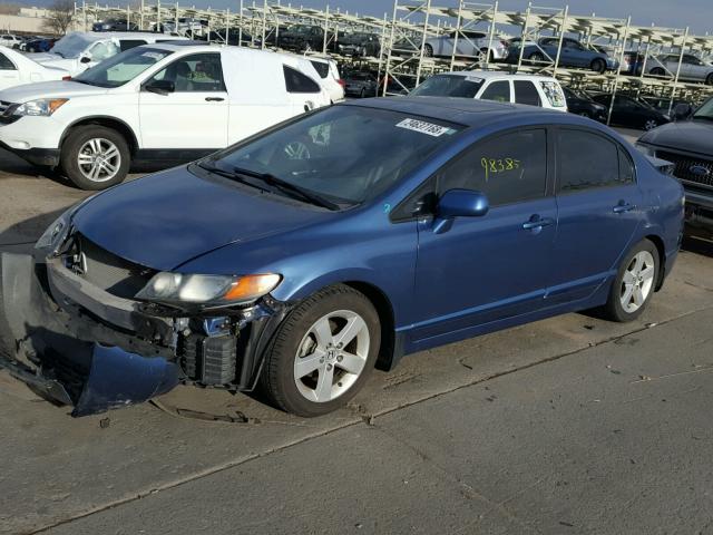 2HGFA16908H516905 - 2008 HONDA CIVIC BLUE photo 2