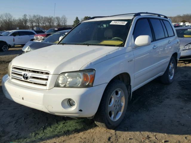 JTEDP21A870130033 - 2007 TOYOTA HIGHLANDER WHITE photo 2