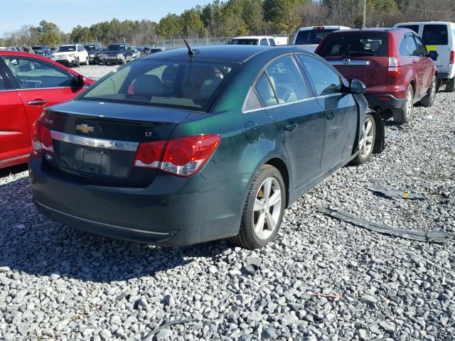 1G1PE5SB2E7263173 - 2014 CHEVROLET CRUZE LT BLUE photo 4