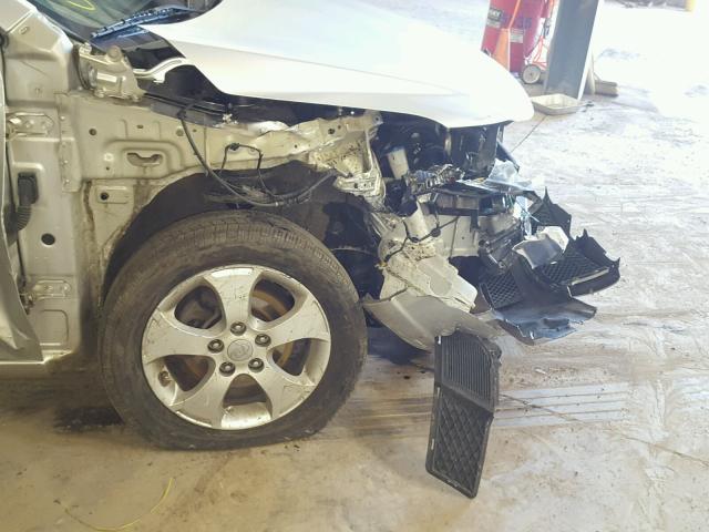 KNAFU4A21A5256560 - 2010 KIA FORTE EX SILVER photo 9