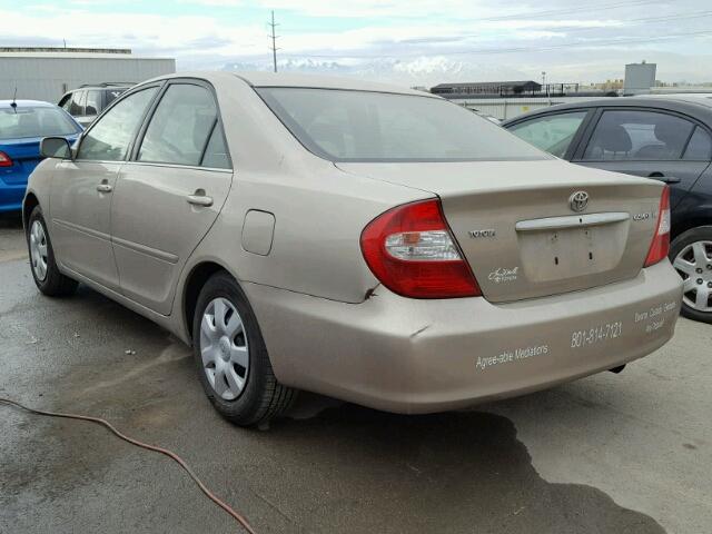 4T1BE32K63U746567 - 2003 TOYOTA CAMRY LE GOLD photo 3