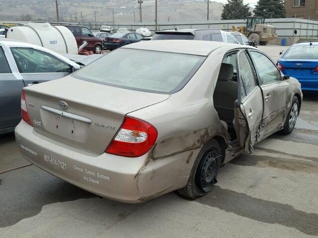 4T1BE32K63U746567 - 2003 TOYOTA CAMRY LE GOLD photo 4
