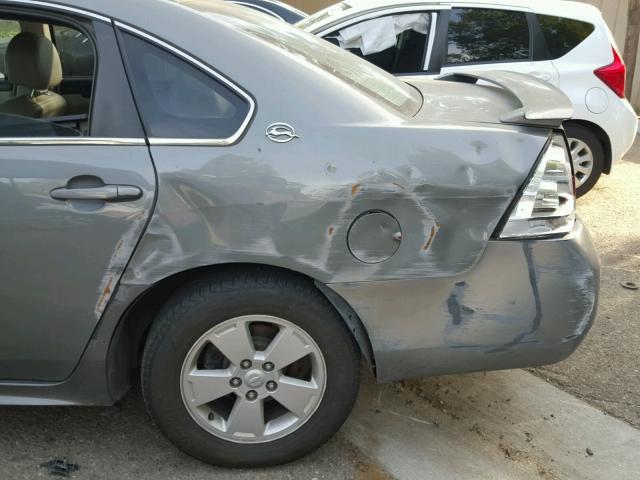 2G1WT57K991232578 - 2009 CHEVROLET IMPALA 1LT GRAY photo 9