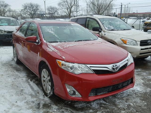 4T1BF1FK2CU552890 - 2012 TOYOTA CAMRY RED photo 1