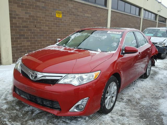 4T1BF1FK2CU552890 - 2012 TOYOTA CAMRY RED photo 2