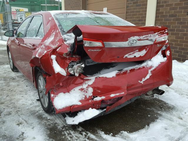 4T1BF1FK2CU552890 - 2012 TOYOTA CAMRY RED photo 9