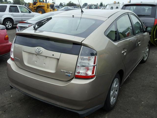 JTDKB20U040001172 - 2004 TOYOTA PRIUS GOLD photo 4