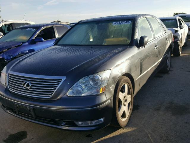 JTHBN36F455026181 - 2005 LEXUS LS 430 GRAY photo 2