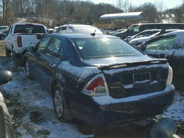 3FAHP01187R141078 - 2007 FORD FUSION SE BLUE photo 1