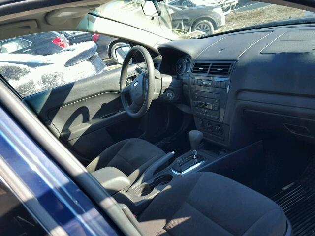 3FAHP01187R141078 - 2007 FORD FUSION SE BLUE photo 5