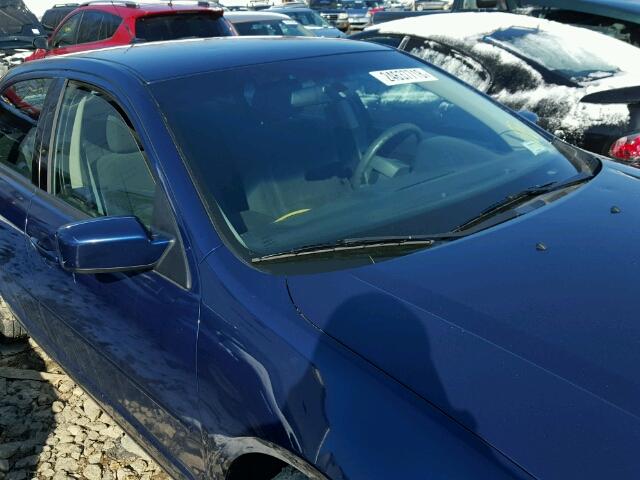 3FAHP01187R141078 - 2007 FORD FUSION SE BLUE photo 9