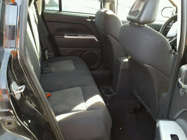 1J8FF47W98D553110 - 2008 JEEP COMPASS SP BLACK photo 6