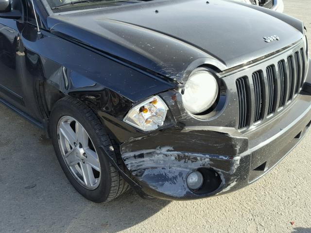 1J8FF47W98D553110 - 2008 JEEP COMPASS SP BLACK photo 9