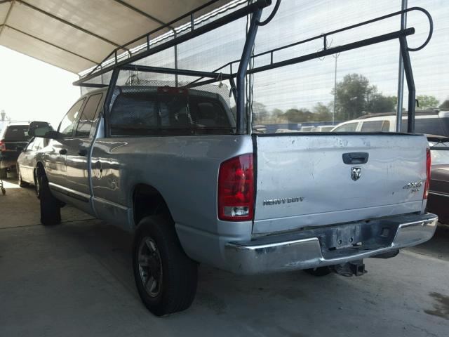 1D7KS28CX6J215441 - 2006 DODGE RAM 2500 S SILVER photo 3