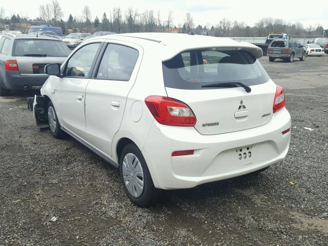 ML32A3HJ9HH007131 - 2017 MITSUBISHI MIRAGE ES WHITE photo 3