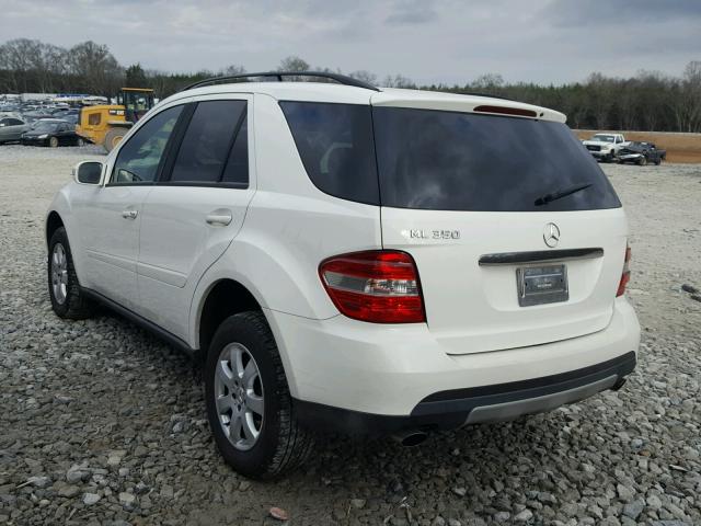 4JGBB86E06A098983 - 2006 MERCEDES-BENZ ML 350 WHITE photo 3