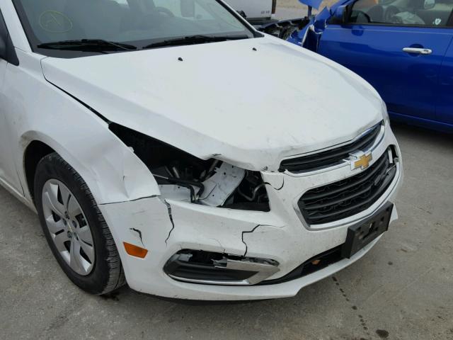 1G1PA5SH1F7193005 - 2015 CHEVROLET CRUZE LS WHITE photo 9