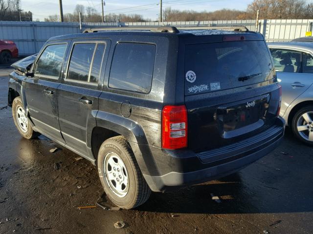 1C4NJPBA1CD674415 - 2012 JEEP PATRIOT SP BLACK photo 3