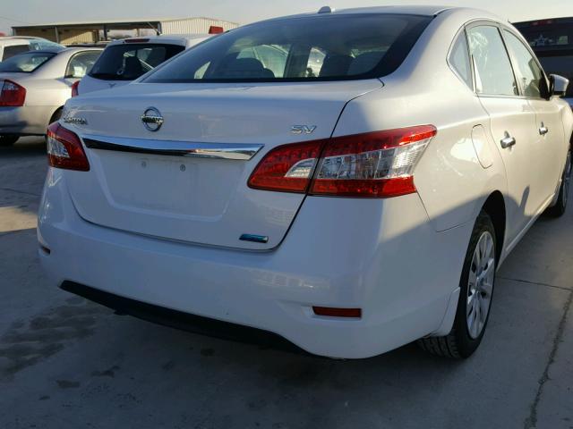 3N1AB7AP2DL750420 - 2013 NISSAN SENTRA S WHITE photo 4