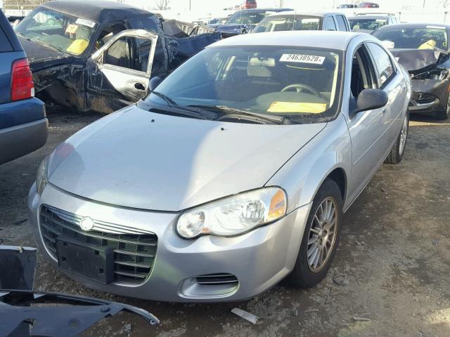 1C3EL46J45N505381 - 2005 CHRYSLER SEBRING SILVER photo 2