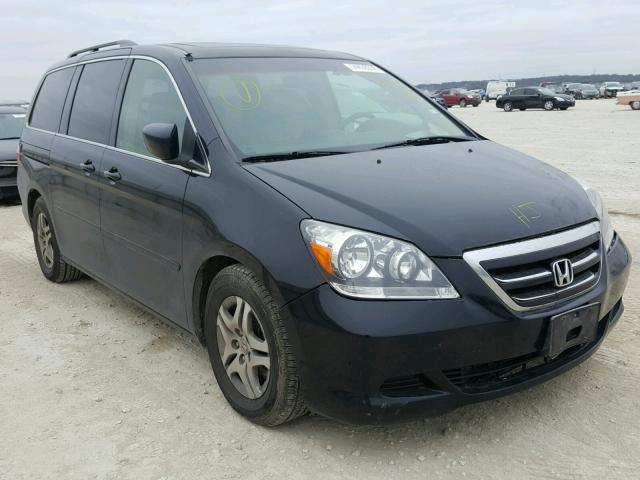 5FNRL38735B092182 - 2005 HONDA ODYSSEY EX BLACK photo 1