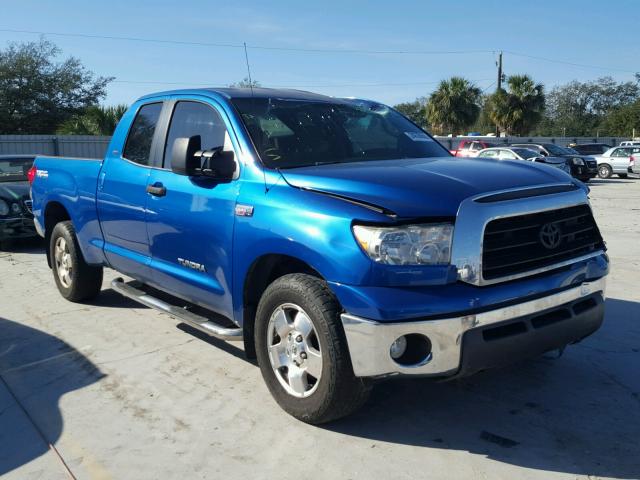 5TFRV54168X052101 - 2008 TOYOTA TUNDRA DOU BLUE photo 1