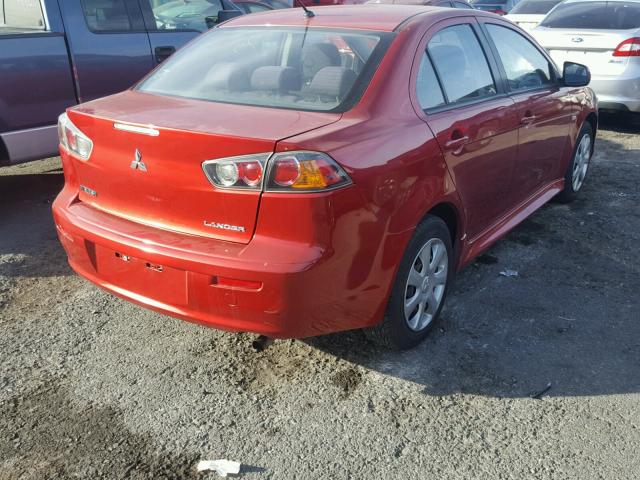 JA32U2FU0DU017428 - 2013 MITSUBISHI LANCER ES/ RED photo 4