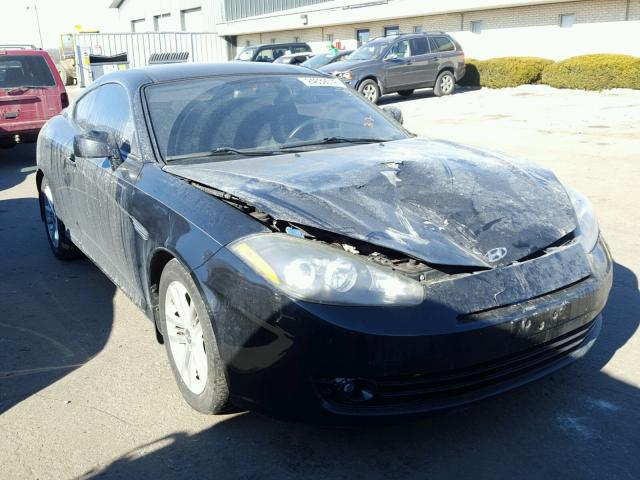 KMHHM66DX8U296133 - 2008 HYUNDAI TIBURON GS BLACK photo 1