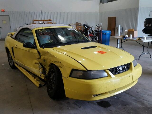 1FAFP44481F116304 - 2001 FORD MUSTANG YELLOW photo 1